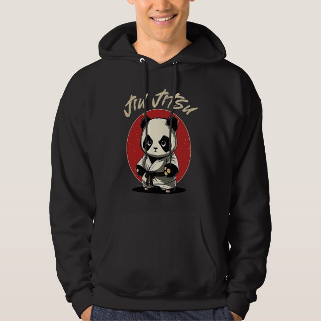 Sudadera BJJ MMA Panda   Brazilian Jiu Jitsu Grappling (Anverso)