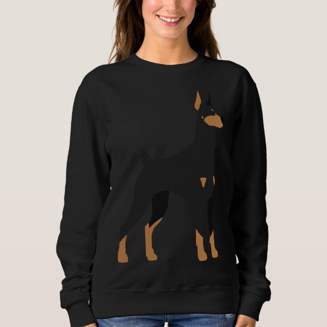 Sudadera Black Amp Tan Doberman Pinscher 165 (Anverso)