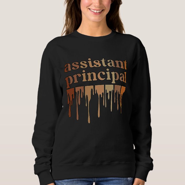 Sudadera Black Assistant Principal African American Melanin (Anverso)