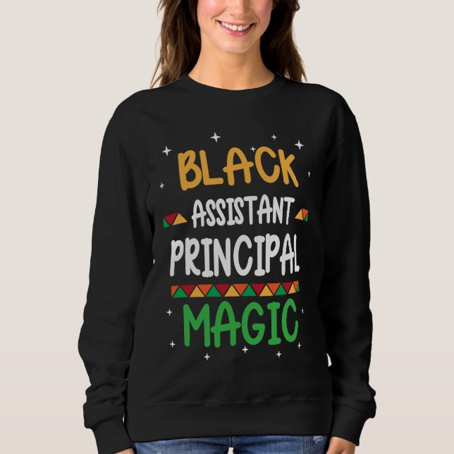 Sudadera Black Assistant Principal Magic Black history Mont (Anverso)