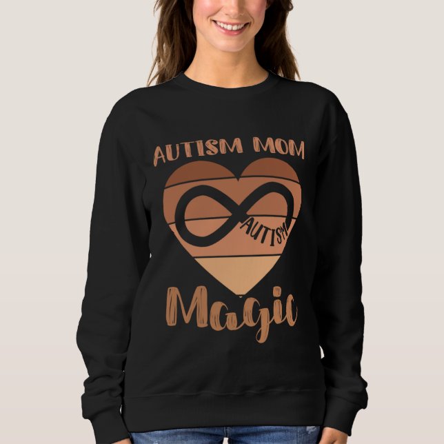 Sudadera Black Autism Mom Of Autistic Son Kids Neurodiversi (Anverso)