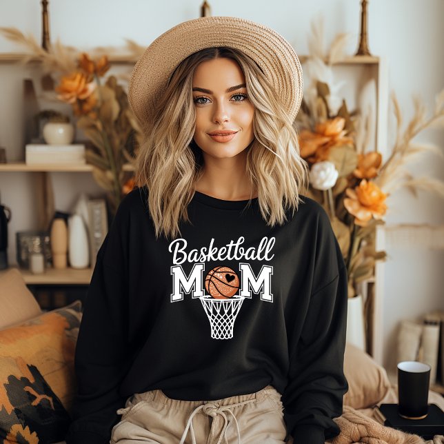 Sudadera Black Basketball Mom Sweatshirt (Black Basketball Mom sweatshirt)