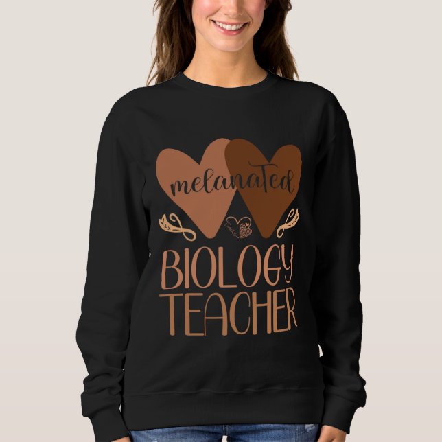 Sudadera Black Biology Teacher Black History Women African  (Anverso)