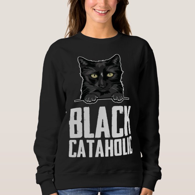 Sudadera Black  Black cat  Black mom (Anverso)