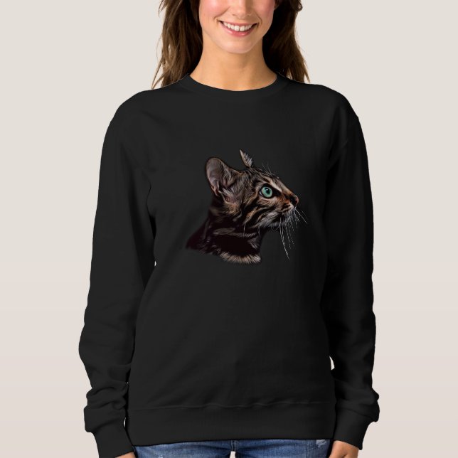 Sudadera Black Cat Blue Eyes  Cats (Anverso)