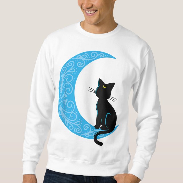 Sudadera Black Cat Crescent Moon Sailor Mom (Anverso)
