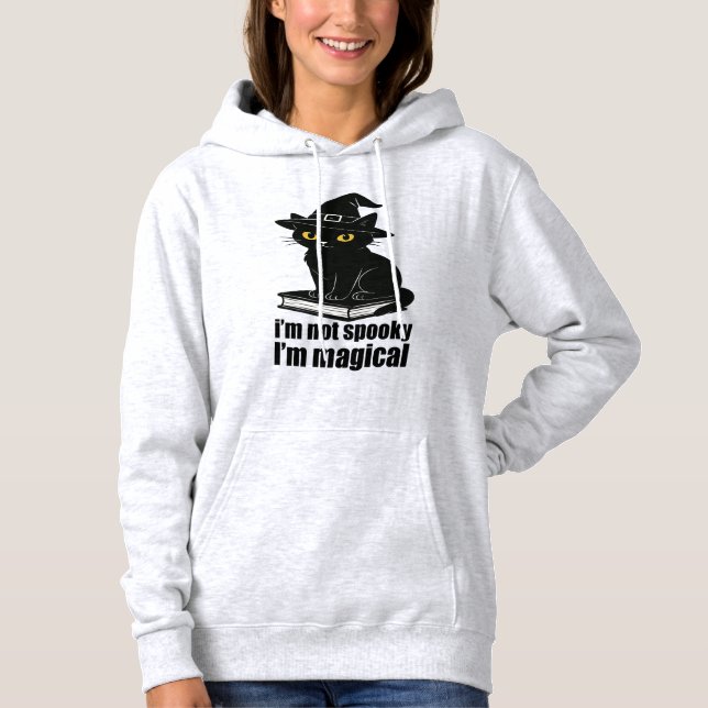 Sudadera Black Cat Halloween Hoodie (Anverso)