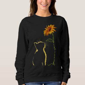 Sudadera Black Cat with Sunflower   Cat  '
