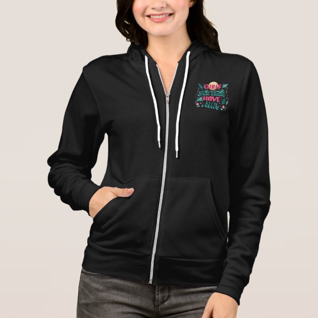 Sudadera Black colour women hoodie  (Anverso)