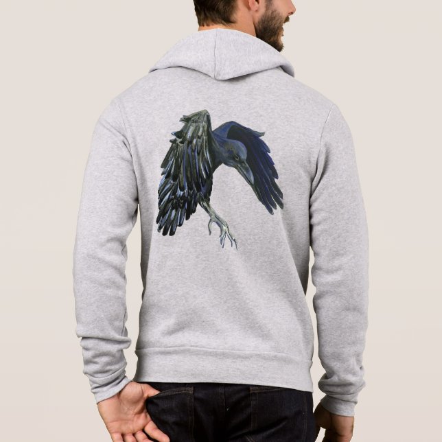 Sudadera Black Crow Master of Time Ilustracion Light Gray (Reverso)