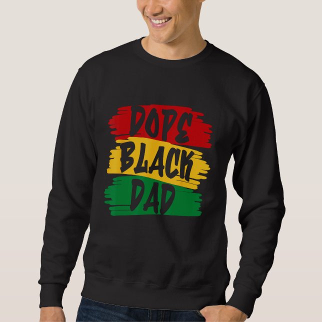 Sudadera Black Dad African Roots Father s Day Melanin Dad (Anverso)