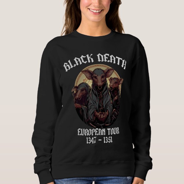 Sudadera Black Death European Tour Plague Doctor (Anverso)