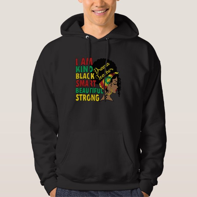 Sudadera Black Drama Teacher African American Drama Teachin (Anverso)