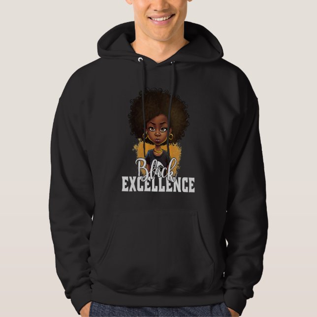 Sudadera Black Excellence African Pride Black History Month (Anverso)