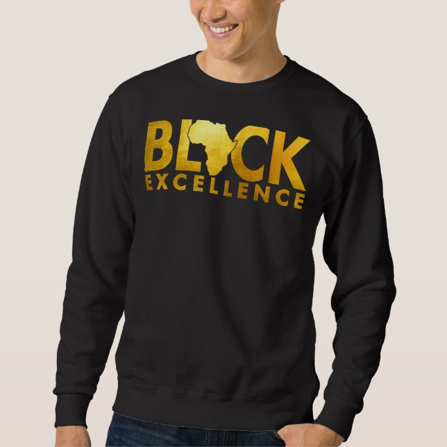 Sudadera Black Excellence Melanin African Black History Bla (Anverso)