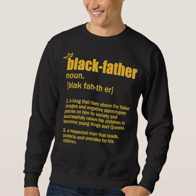 Sudadera Black Father Noun Father Day Classic 6 (Anverso)