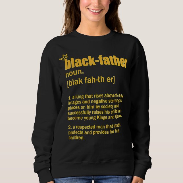 Sudadera Black Father Noun Father Day Classic 6 (Anverso)