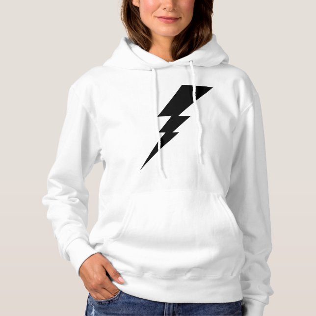 Sudadera Black Flash Lightning Bolt de mujeres (Anverso)
