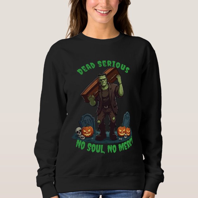Sudadera 🖤 Black Frankenstein 💀 U (Anverso)