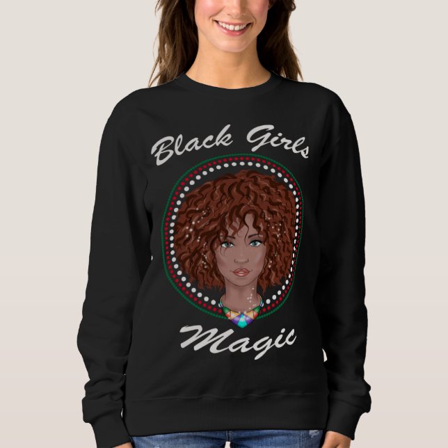 Sudadera Black Girl Magic Black History Month African Ameri (Anverso)