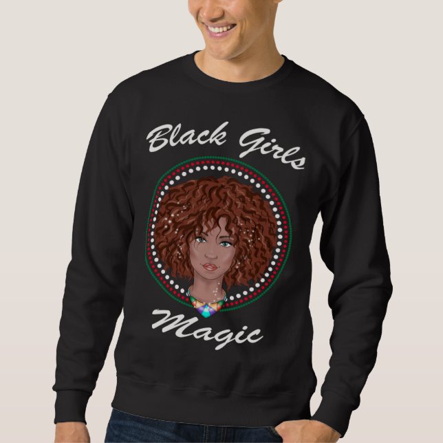 Sudadera Black Girl Magic Black History Month African Ameri (Anverso)