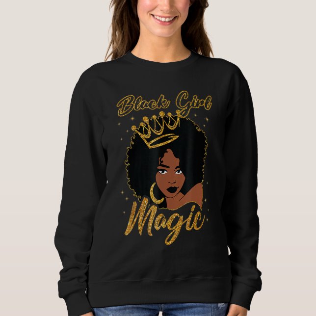 Sudadera Black Girl Magic Shirts for Women Girls Kids Afric (Anverso)