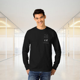 Sudadera Black gold monogram name logo business