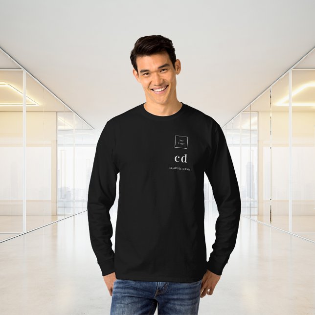 Sudadera Black gold monogram name logo business (Subido por el creador)
