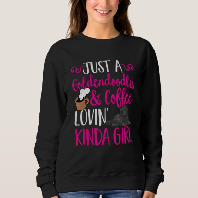 Sudadera Black Goldendoodle Coffee Dood Doodle Mom (Anverso)