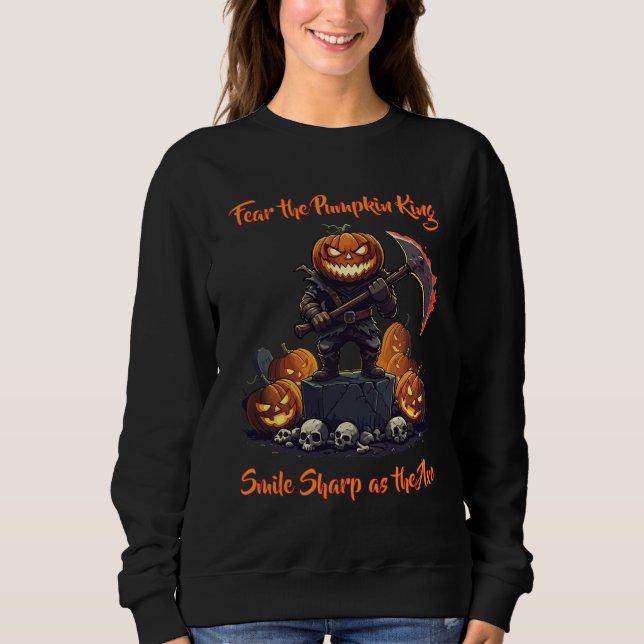 Sudadera 🖤 Black Halloween Pumpkin Kid Sweet 🎃 (Anverso)