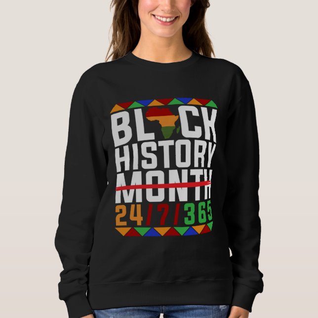 Sudadera Black History 247365 Proud African Amercian Men Wo (Anverso)