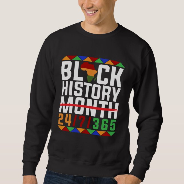 Sudadera Black History 247365 Proud African Amercian Men Wo (Anverso)