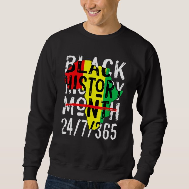 Sudadera Black History Month 247365 Africa Map Melanin 2022 (Anverso)