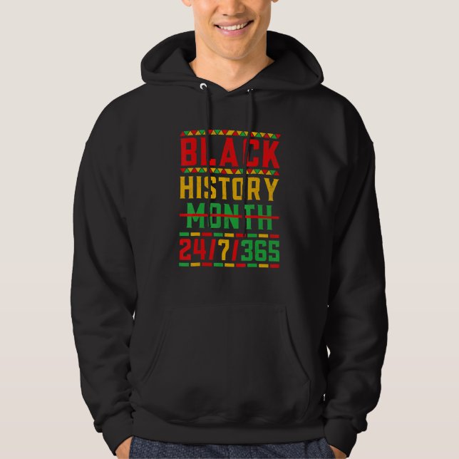 Sudadera Black History Month 247365 Melanin Pride African A (Anverso)