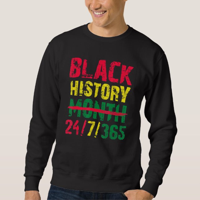 Sudadera Black History Month 247365 Melanin Pride African A (Anverso)