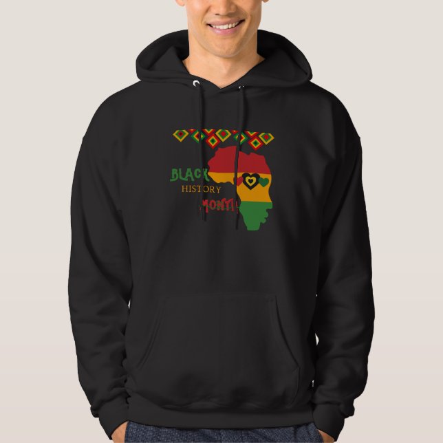 Sudadera Black History Month Africa American (Anverso)