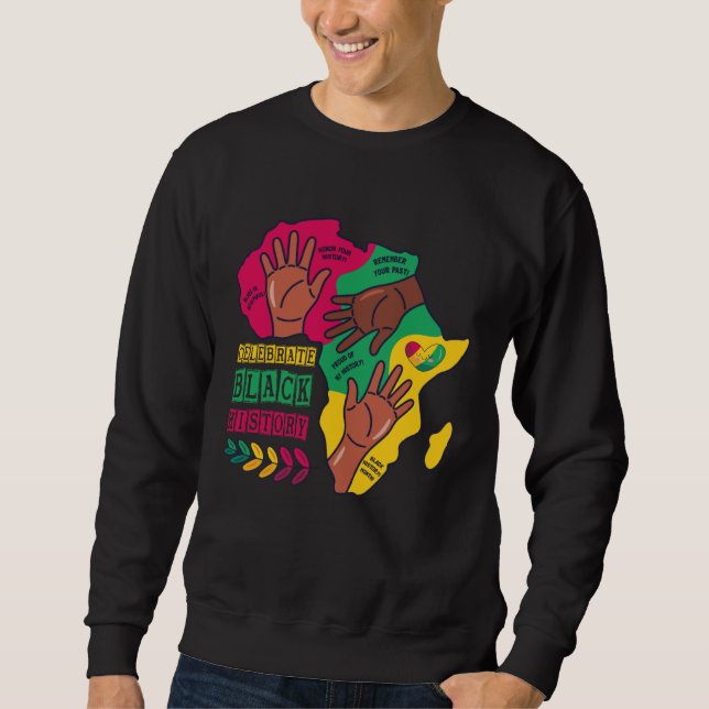 Sudadera Black History Month African American Pride Black H (Anverso)