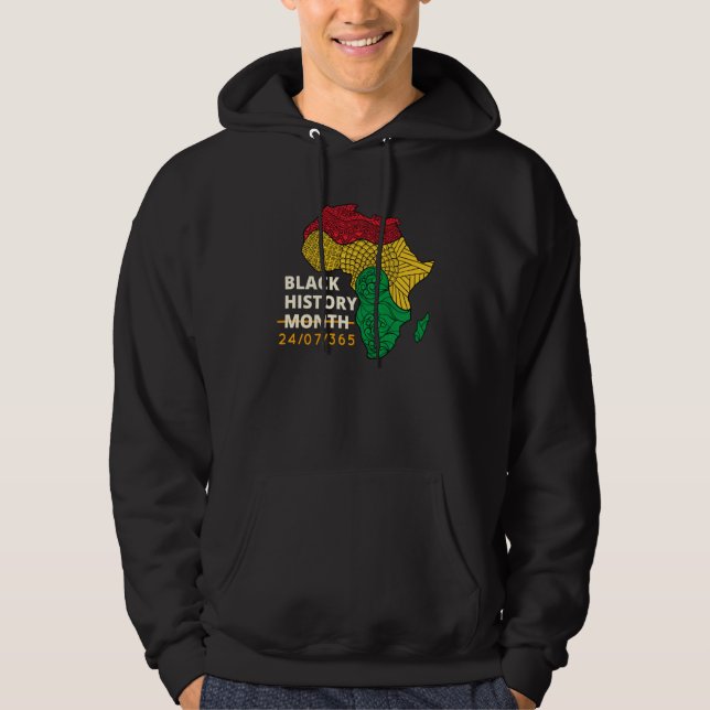 Sudadera Black History Month Afro Melanin Black Women Afro  (Anverso)