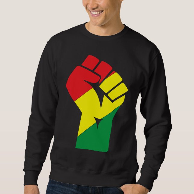 Sudadera Black History Month Fist Black Power African Ameri (Anverso)