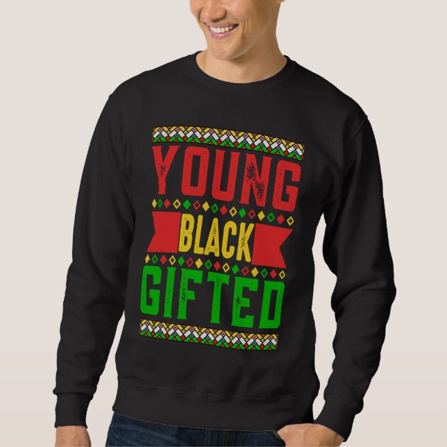 Sudadera Black History Month Girls Boys Young Black ed (Anverso)