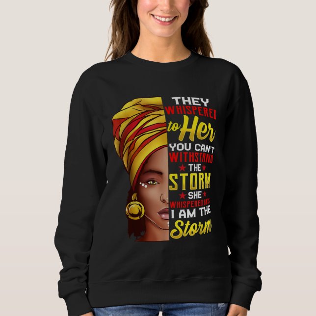 Sudadera Black History Month Melanin African Woman Afro I'm (Anverso)