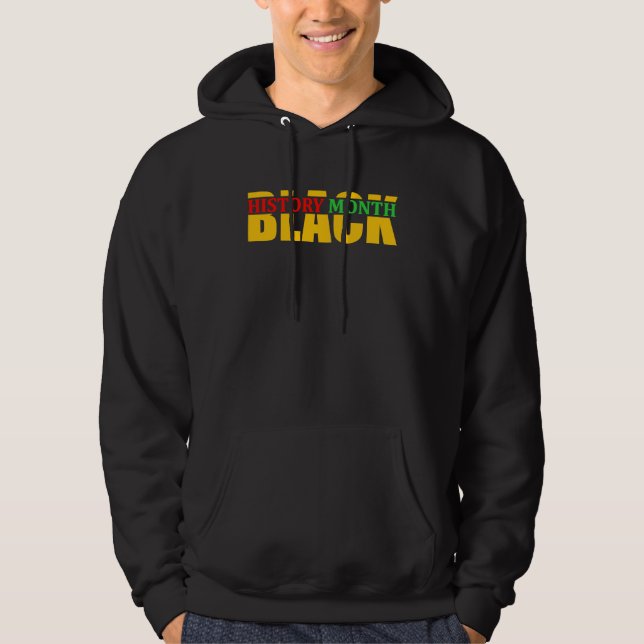 Sudadera Black History Month Mens Womens African American B (Anverso)
