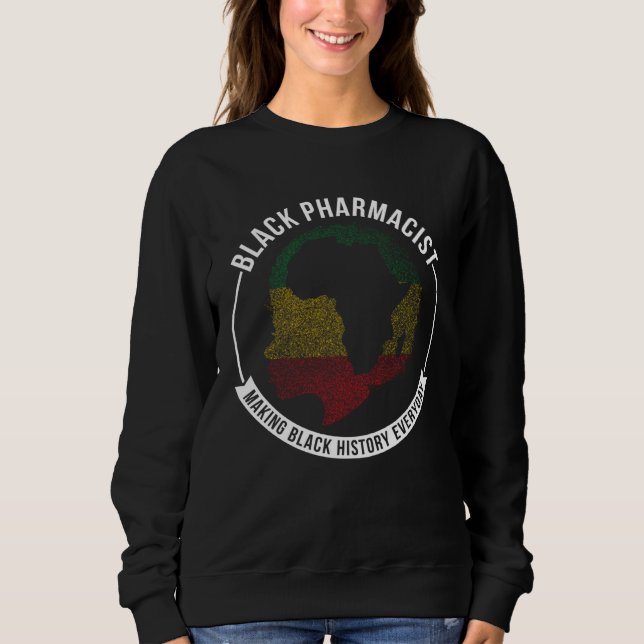 Sudadera Black History Month Pharmacist Flag African Americ (Anverso)