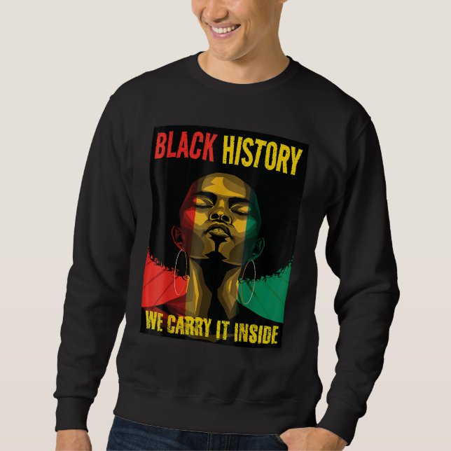 Sudadera Black History Month Queen Melanin Afro African Pri (Anverso)