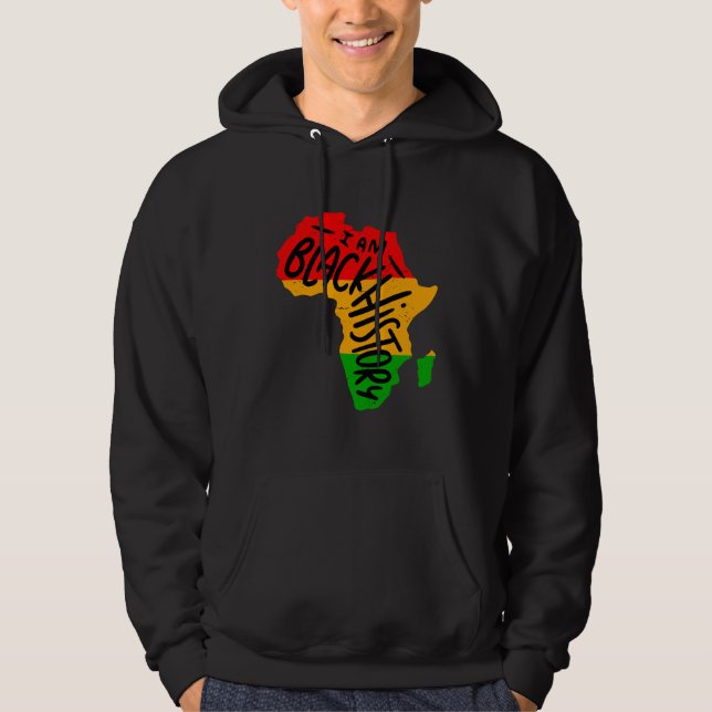Sudadera Black History Month Quotes - I AM BLACK HISTORY (Anverso)