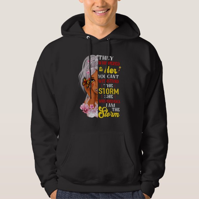 Sudadera Black History Month Shirt African Woman Afro I Am  (Anverso)