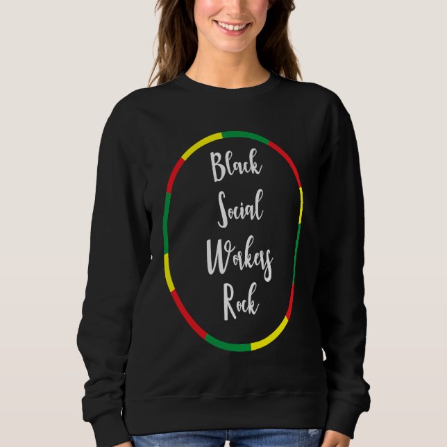 Sudadera Black History Month Social Worker Black Culture (Anverso)
