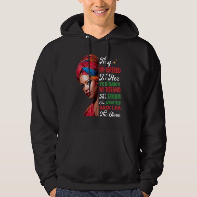 Sudadera Black History Month Women African Afro I Am The St (Anverso)