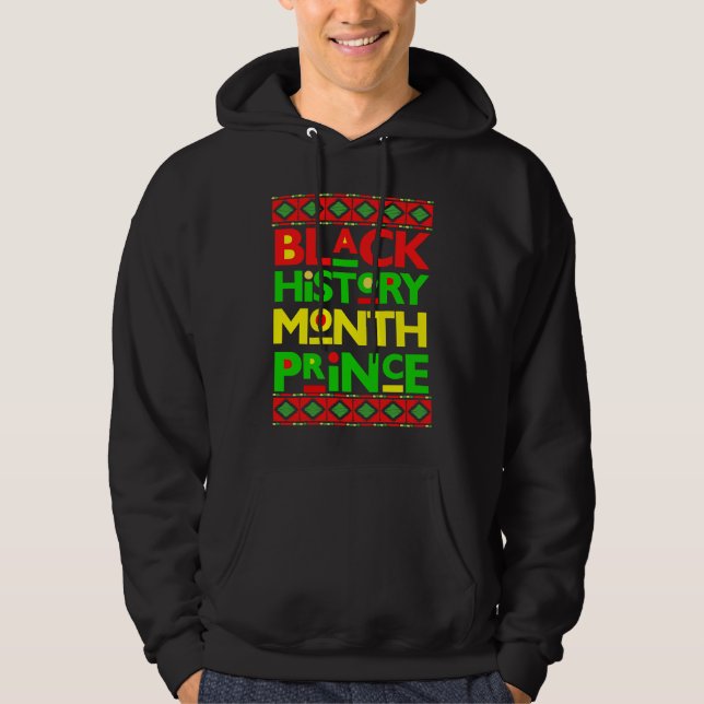 Sudadera Black History Prince Melanin Boy Son Bruh Brown Sk (Anverso)