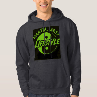 SUDADERA BLACK HOODIE NEON GREEN WRITING